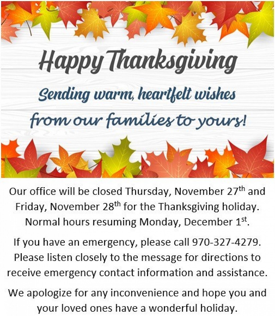 Thanksgiving Holiday